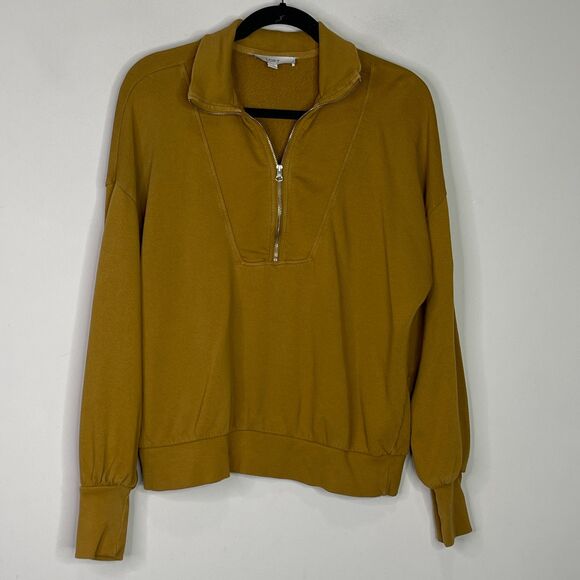 LOFT Zip Oversized Drop Shoulder Sweatshirt Women's Size Medium - Picture 9 of 9